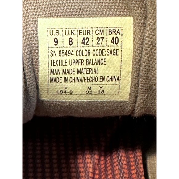 Skechers Mens Sz 9 Relaxed Fit Elent  Sage Casual Canvas Heel Pillow Shoes SN 69 - Picture 10 of 11